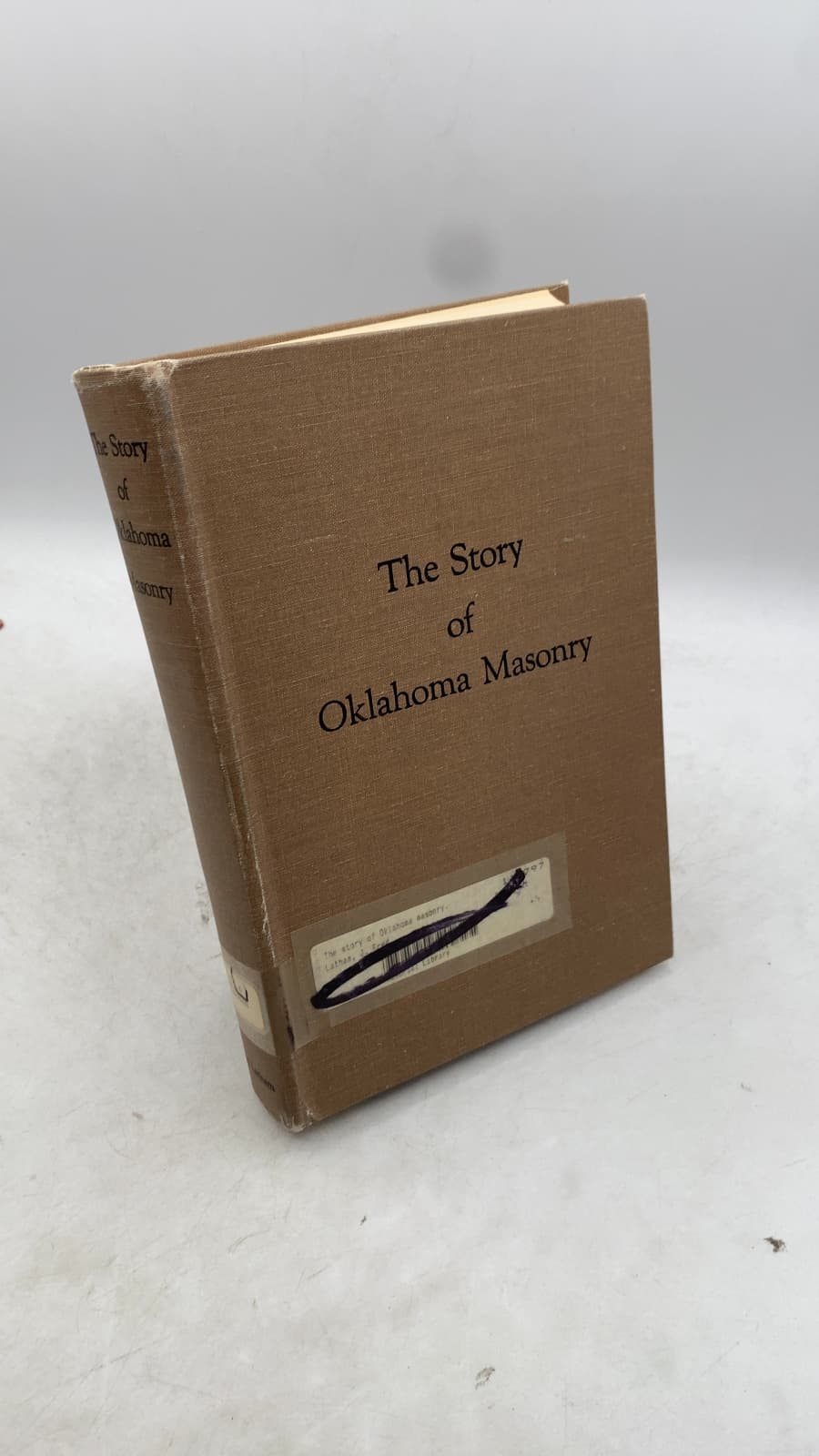 The Story of Oklahoma Masonry by J. Fred Latham - front cover