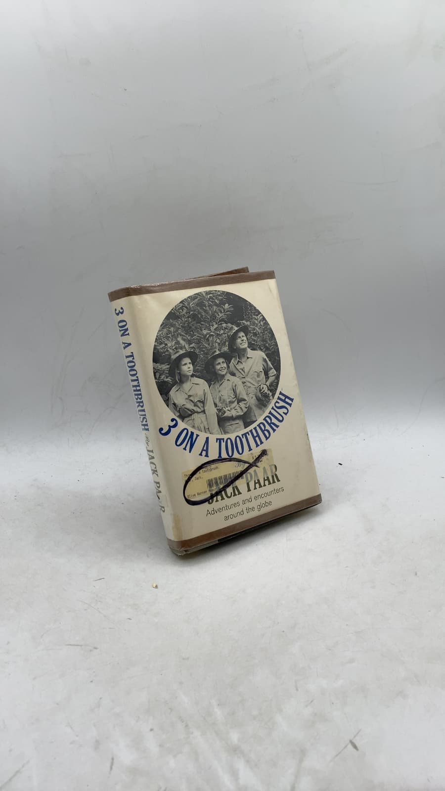 Three ON A Toothbrush by Jack Paar - front cover