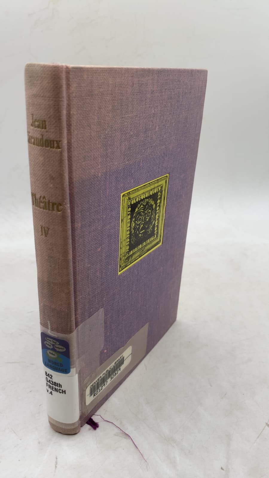 Théâtre IV by Jean Giraudoux - front cover