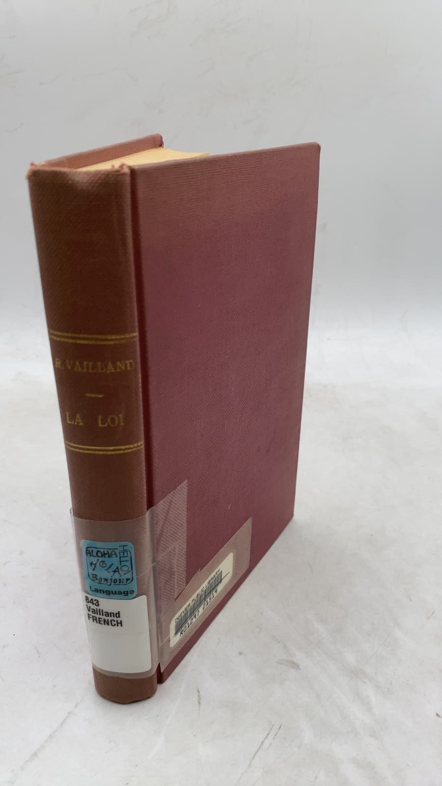 LA LOI by Roger Vailland - front cover