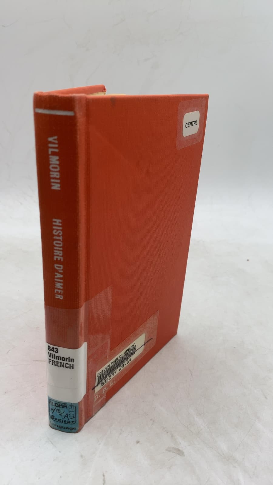Histoire d'Aimer by Louise de Vilmorin - front cover