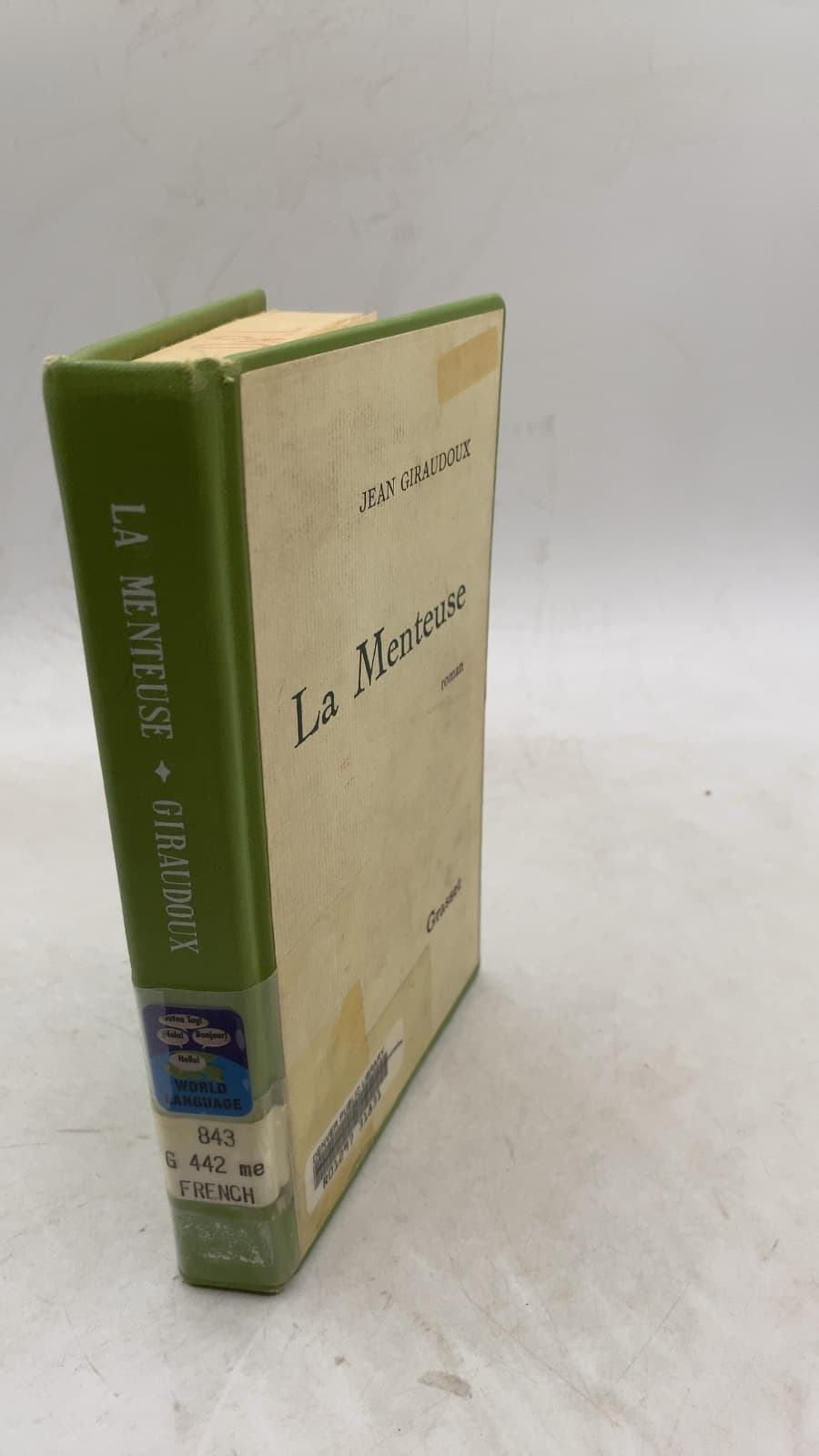 La Menteuse by Jean Giraudoux - front cover