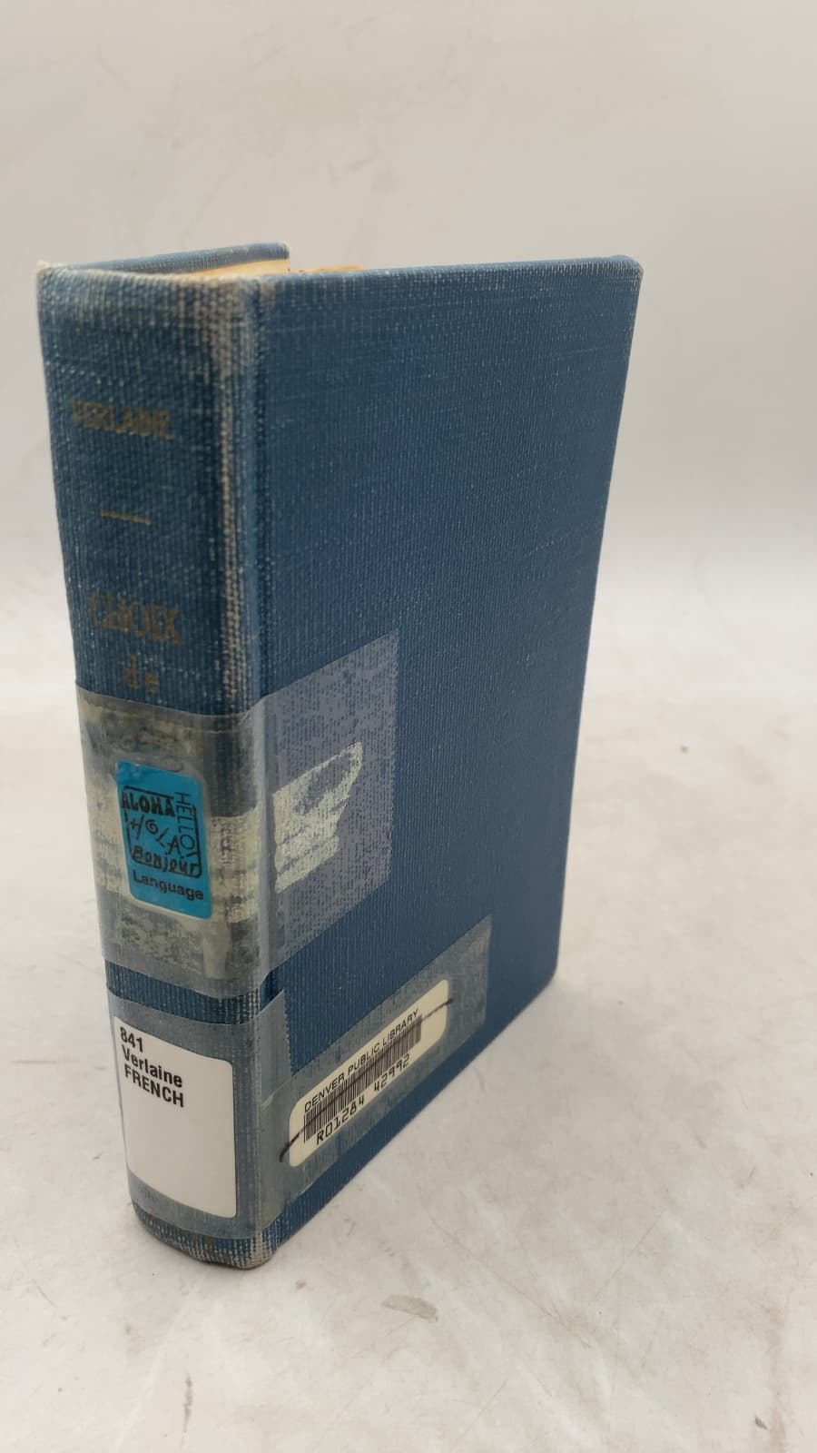 Choix DE Poésies by Paul Verlaine - front cover