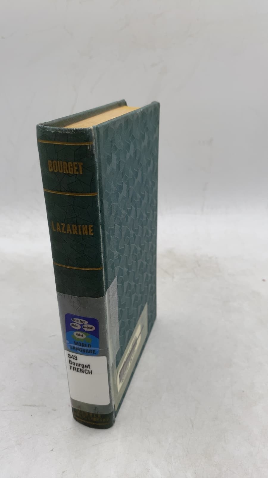 Lazarine by Paul Bourget - front cover