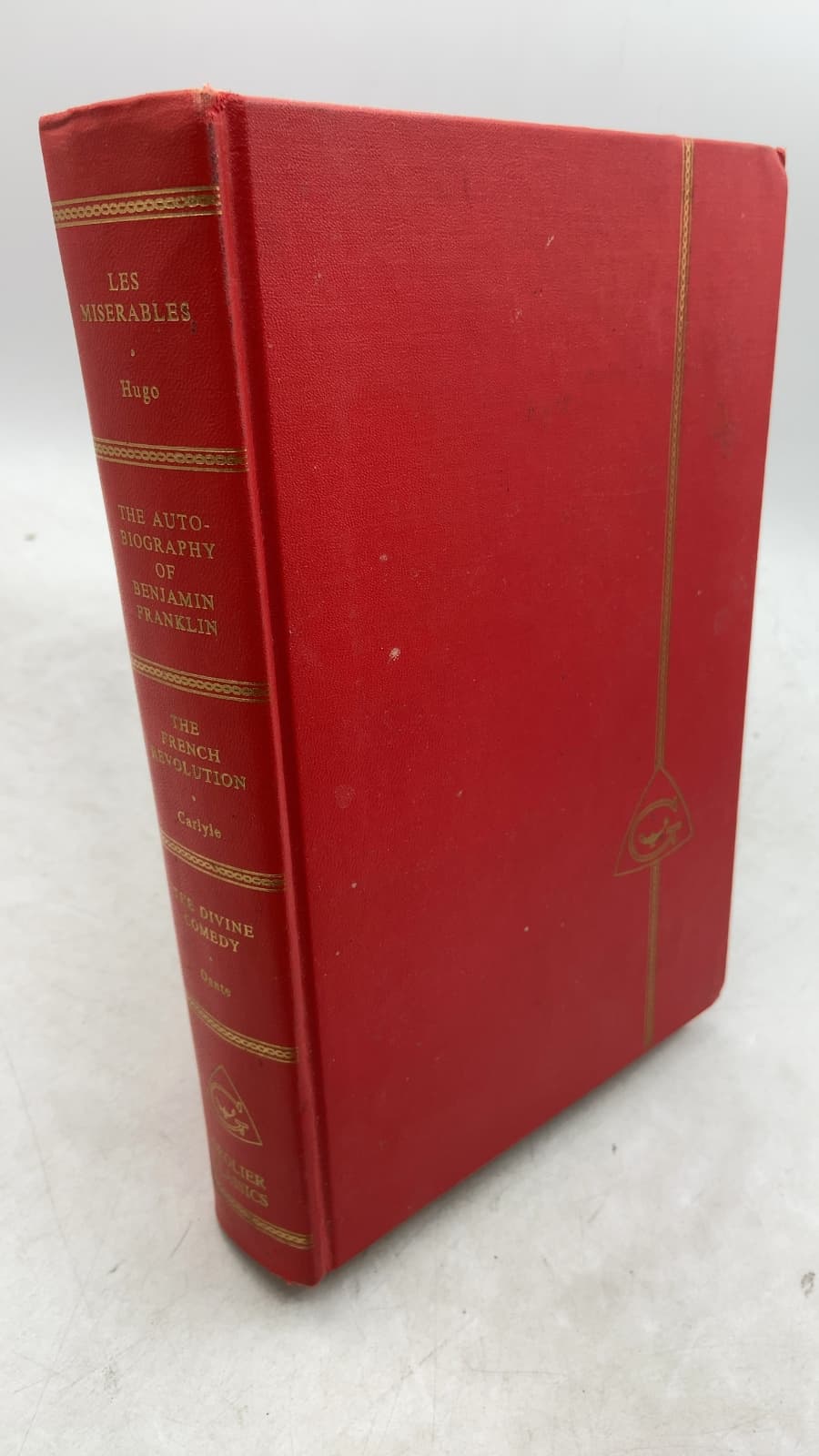 Les Miserables by Victor Hugo, Benjamin Franklin, Thomas Carlyle, Dante Alighieri - front cover