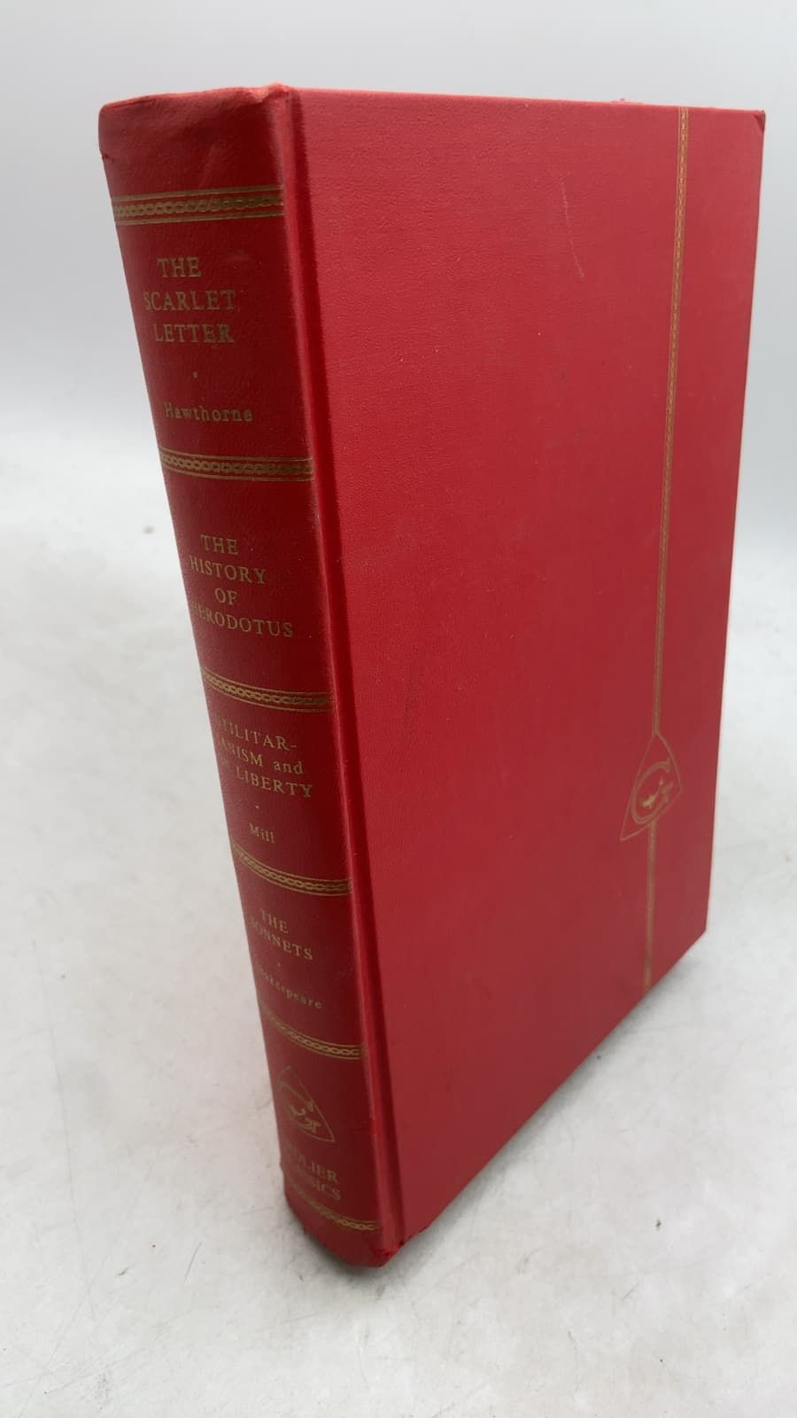 The Scarlet Letter, The History of Herodotus, Utilitarianism and On Liberty, The Sonnets by Nathaniel Hawthorne, Herodotus, John Stuart Mill, William Shakespeare, Stephen Crane - front cover