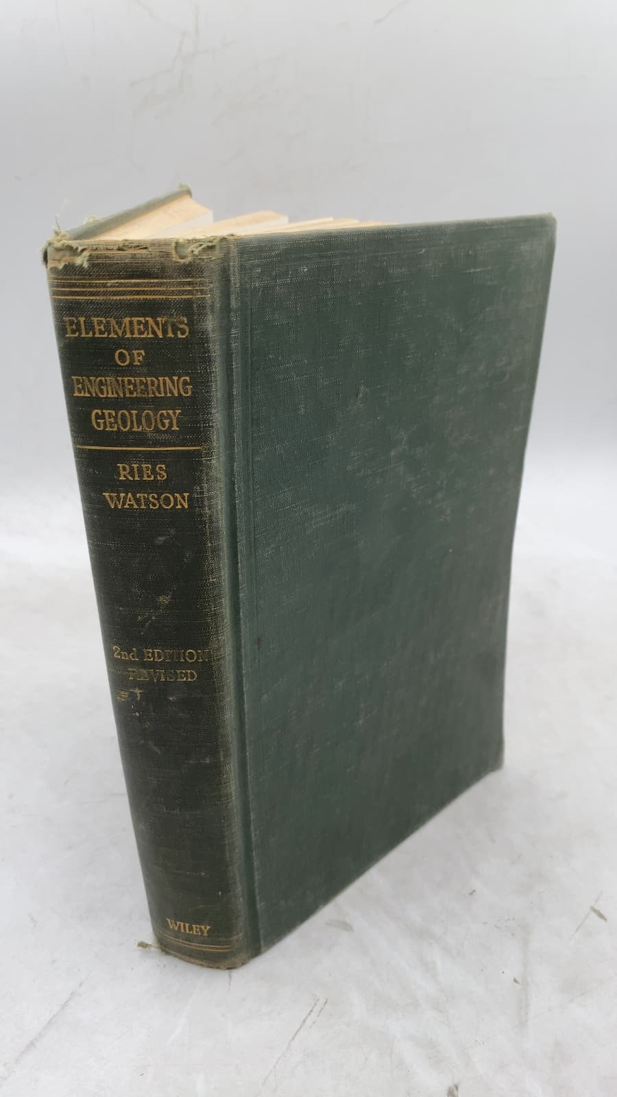 Elements of Engineering Geology by H. Ries, Ph.D., and Thomas L. Watson, Ph.D. - front cover