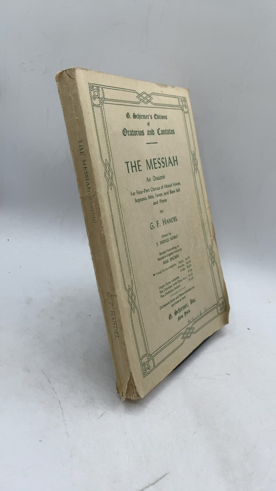 The Messiah: An Oratorio by G. F. Handel - front cover