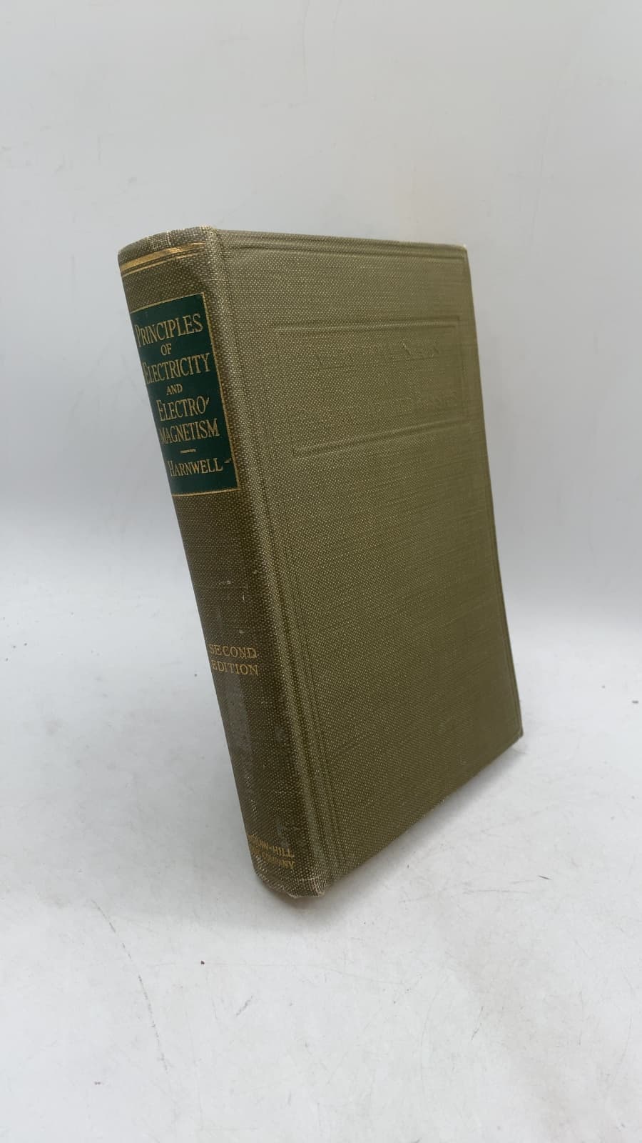 Principles of Electricity and Electromagnetism by Gaylord P. Harnwell - front cover