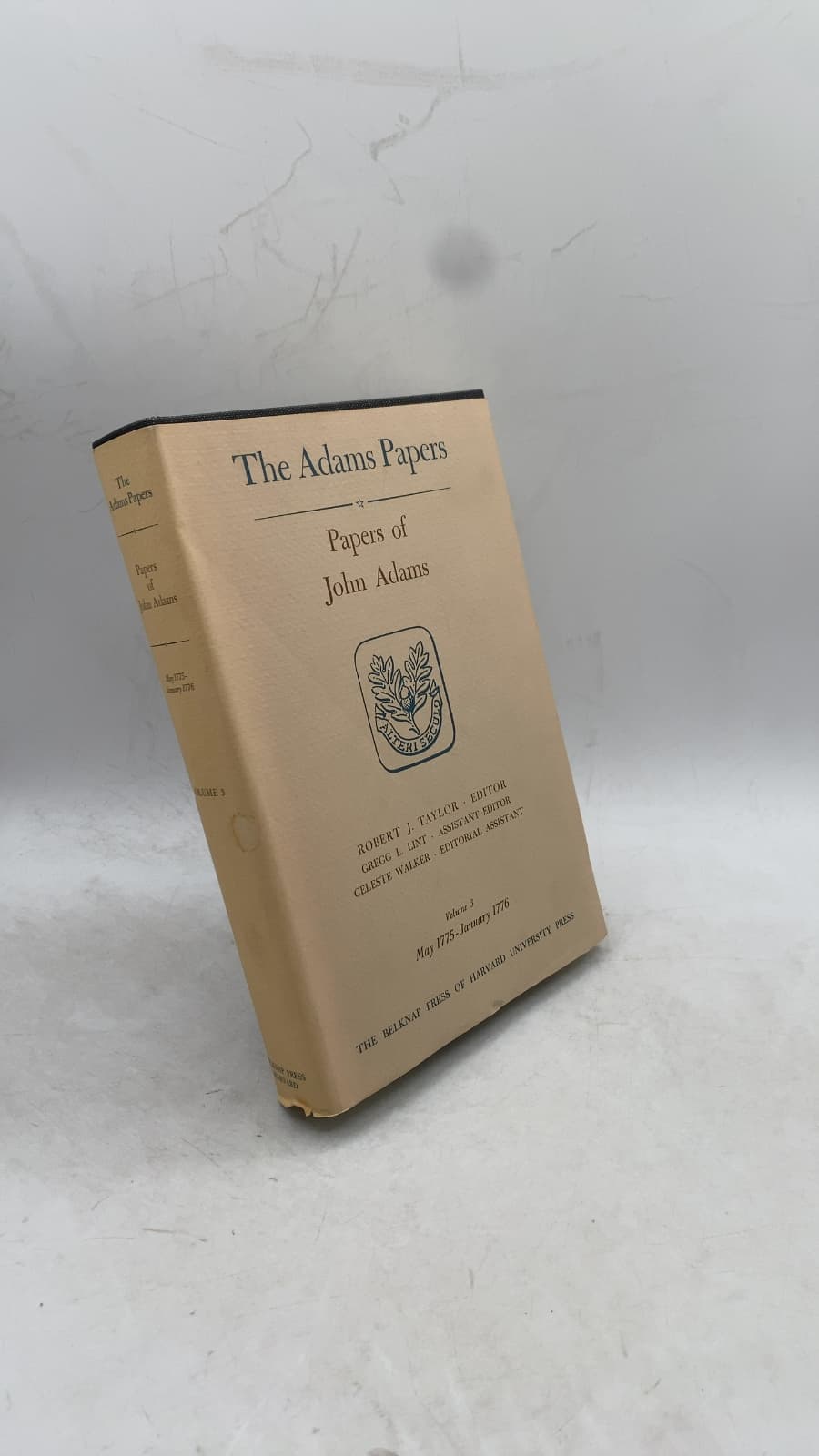 The Adams Papers: Papers of John Adams vol. 3 by Robert J. Taylor, Gregg L. Lint, Celeste Walker - front cover