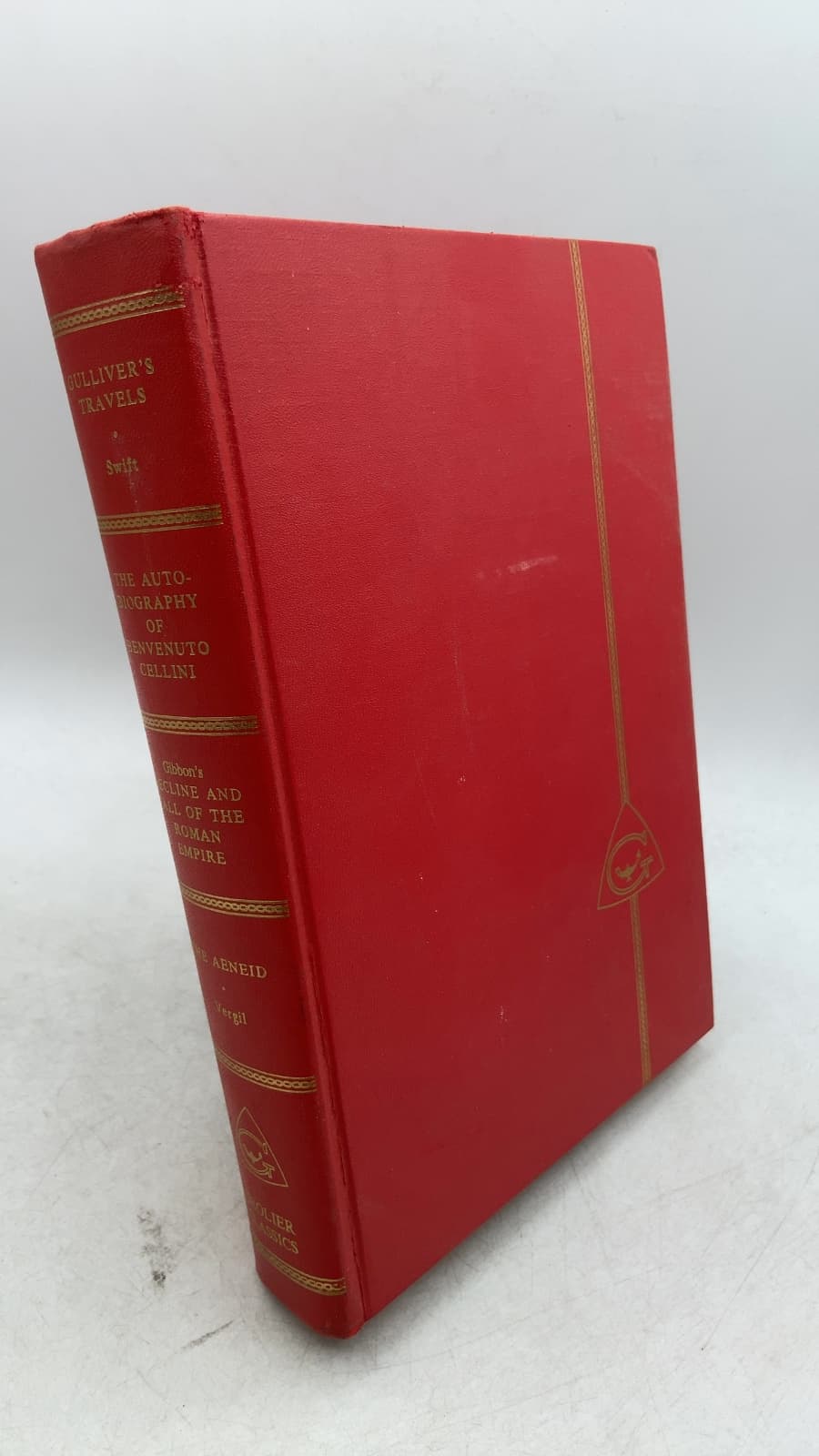 Gulliver's Travels / The Autobiography of Benvenuto Cellini / The Decline and Fall of the Roman Empire / The Aeneid by Jonathan Swift, Benvenuto Cellini, Edward Gibbon, Vergil - front cover