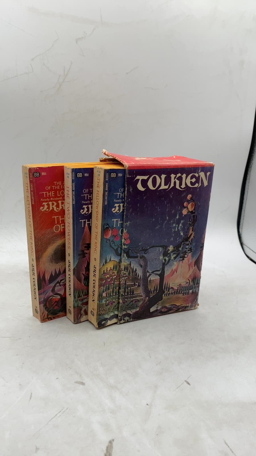 The Lord of the Rings (The Fellowship of the Ring, The Two Towers, The Return of the King) by J. R. R. Tolkien - front cover