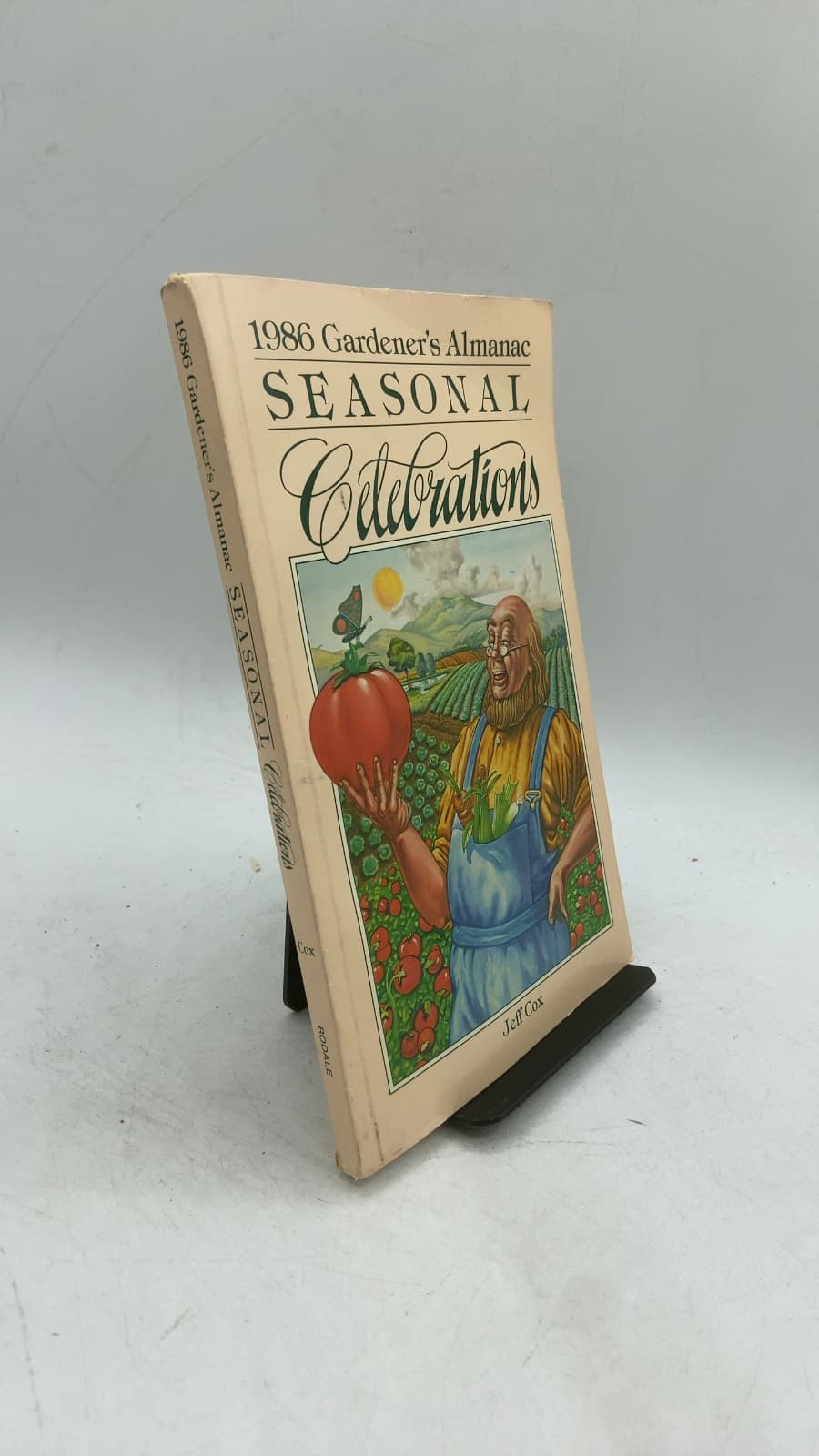 1986 Gardener's Almanac Seasonal Celebrations by Jeff Cox - front cover
