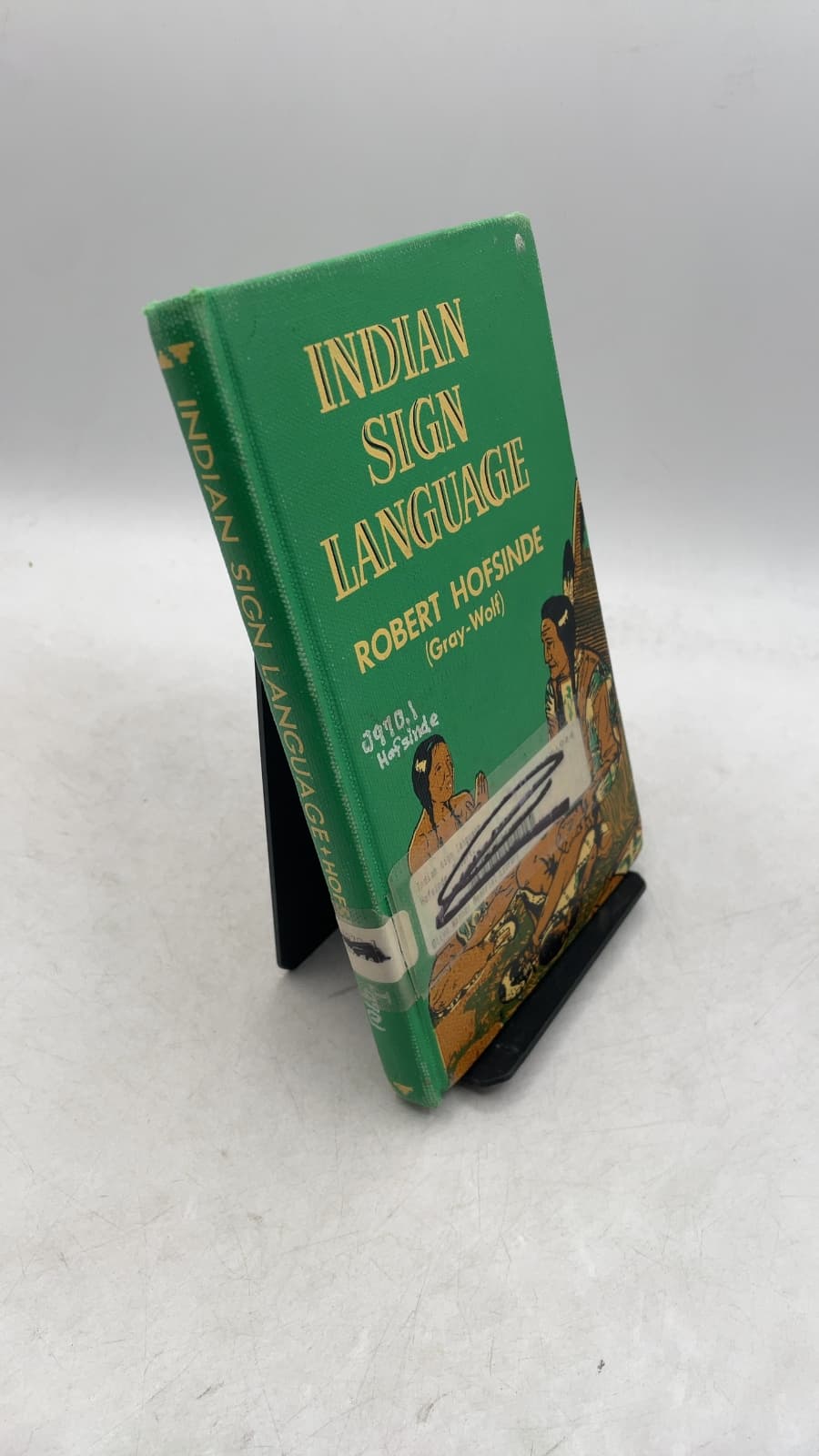 Indian Sign Language by Robert Hofsinde (gray-Wolf) - front cover