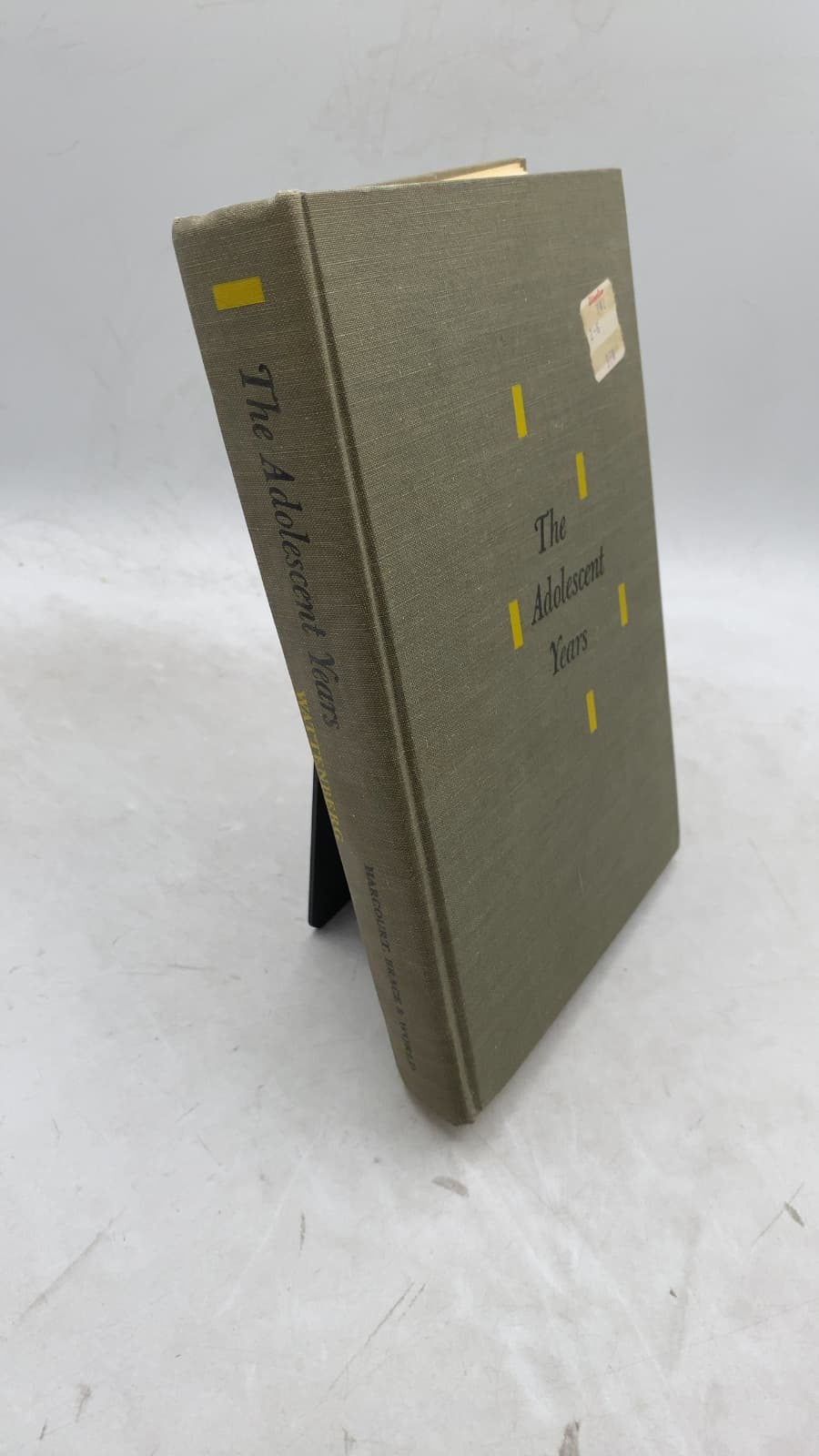 The Adolescent Years by William W. Wattenberg - front cover