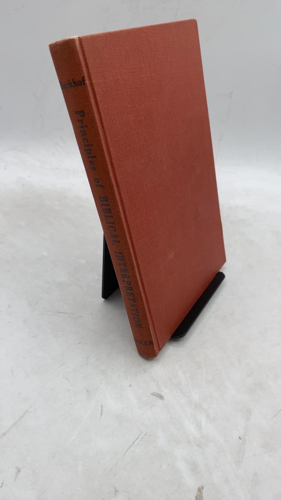 Principles of Biblical Interpretation (Sacred Hermeneutics) by L. Berkhof, B.D. - front cover