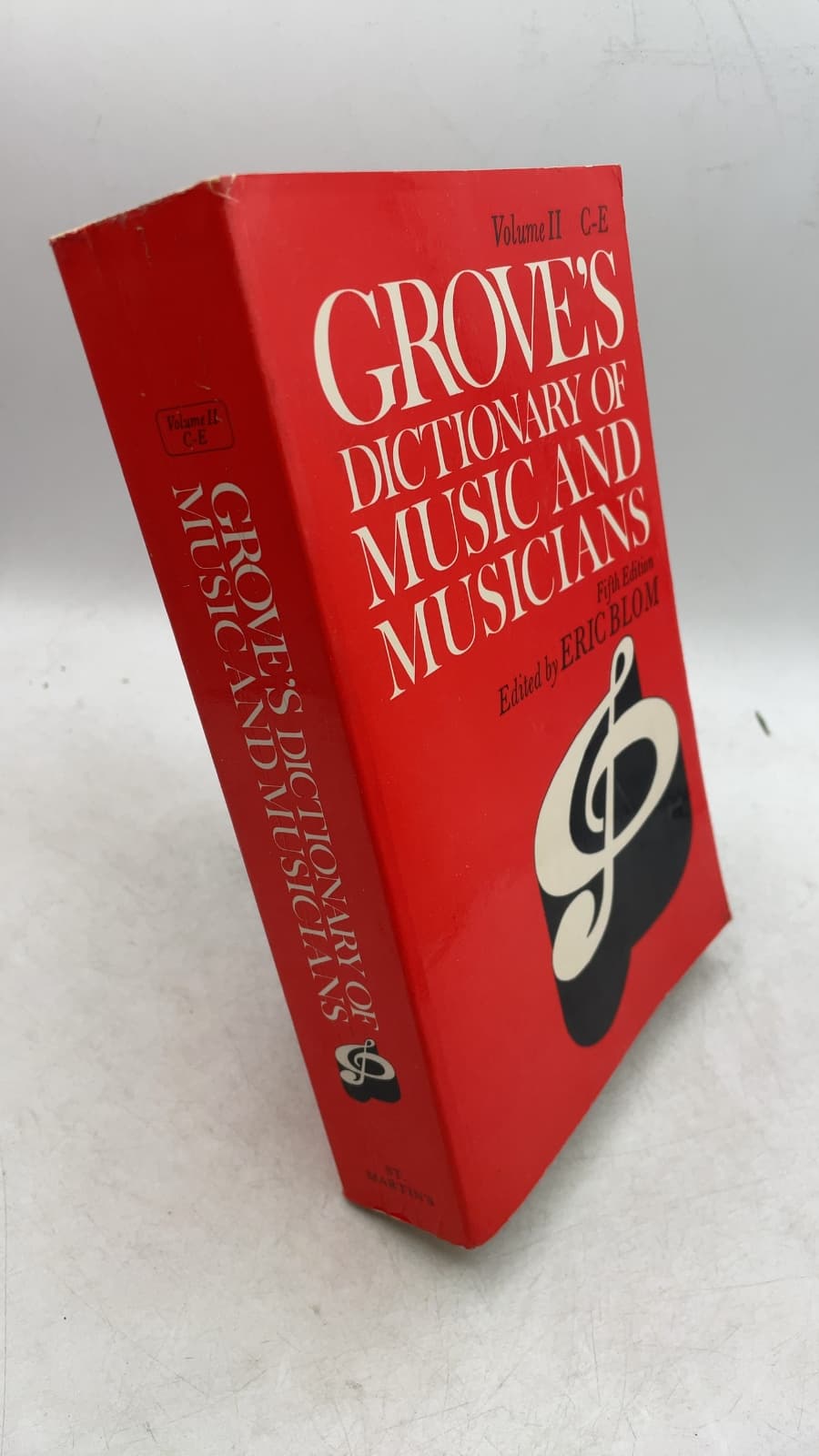 Grove's Dictionary of Music and Musicians, Volume II: C-E by Edited by Eric Blom - front cover
