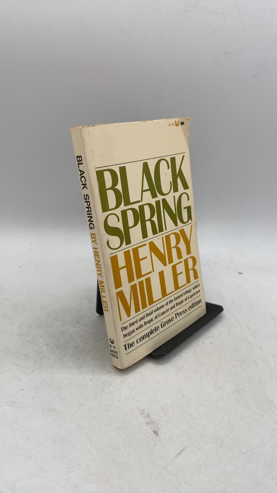 Black Spring by Henry Miller - front cover