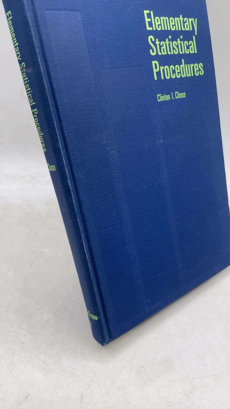 Elementary Statistical Procedures by Clinton I. Chase - front cover