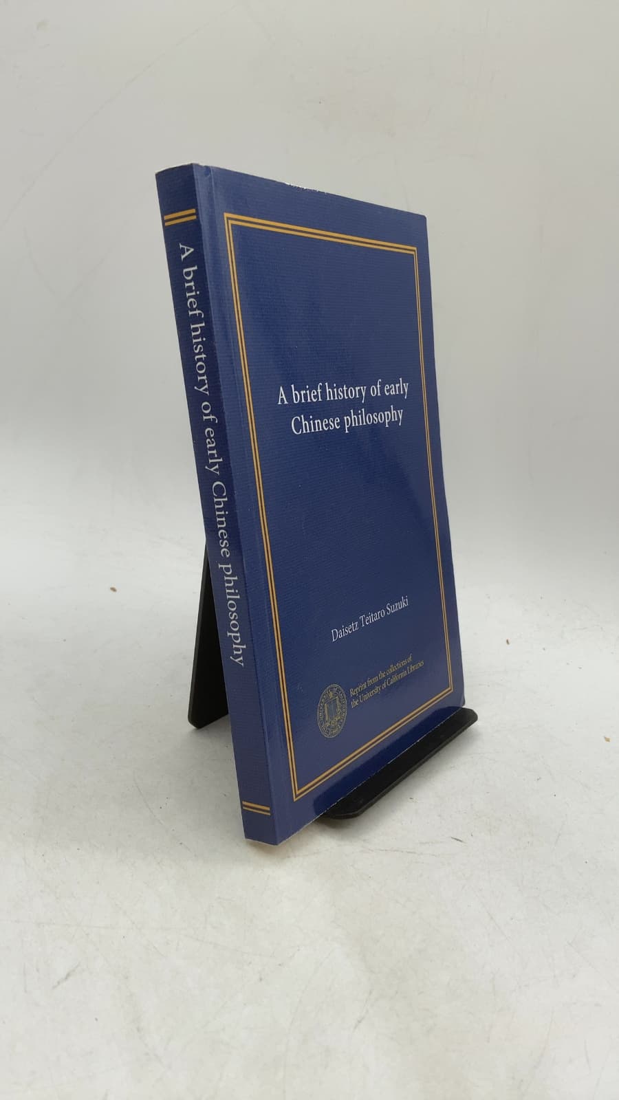 A Brief History of Early Chinese Philosophy by Daisetz Teitaro Suzuki - front cover