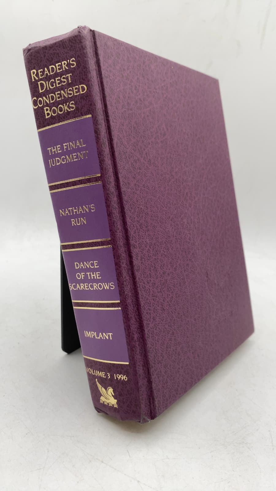 Reader's Digest Condensed Books: Volume 3 1996 by Richard North Patterson, John Gilstrap, Ray Sipherd, F. Paul Wilson - front cover