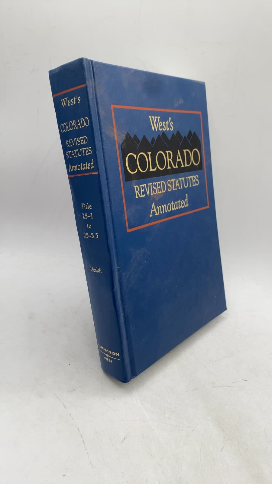 West's Colorado Revised Statutes Annotated: Title 25 Health 25-1 to 25-5.5 - front cover