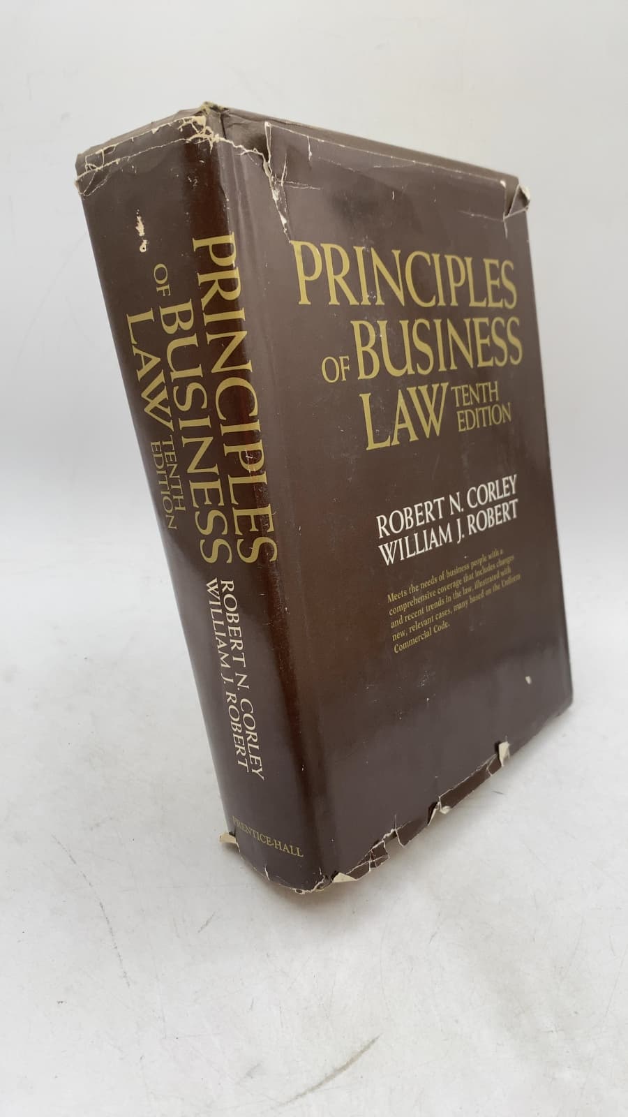 Principles OF Business LAW by Robert N. Corley, William J. Robert - front cover