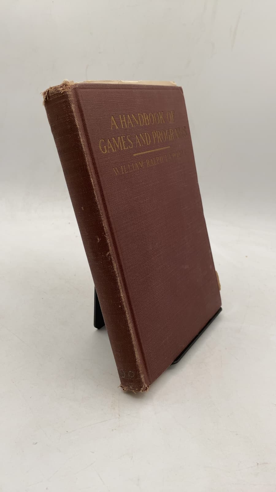 A Handbook of Games and Programs by William Ralph La Porte - front cover