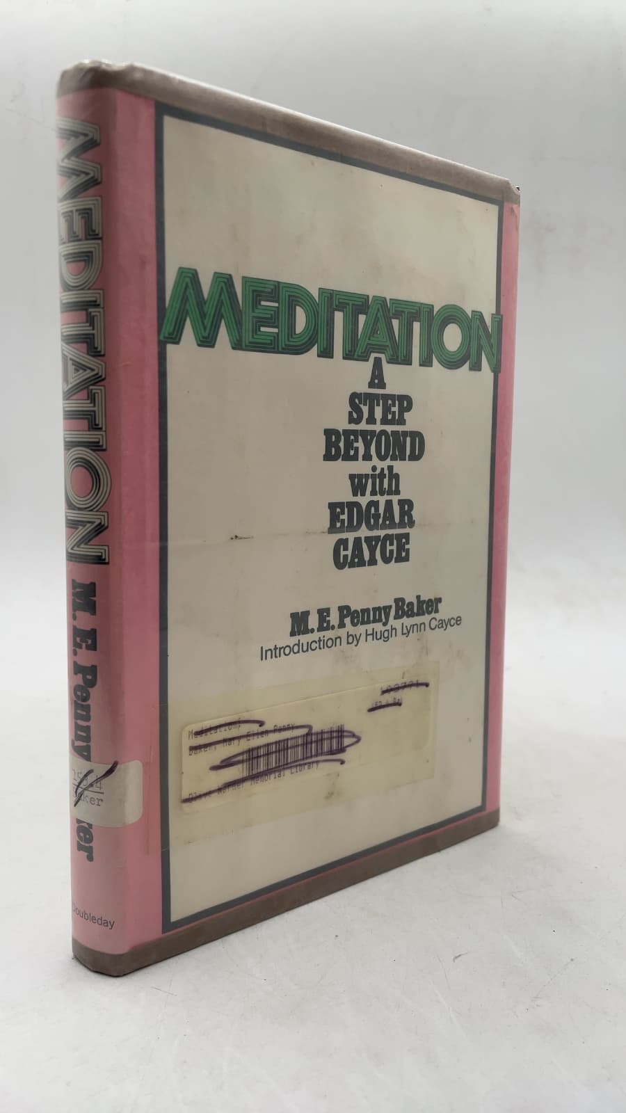 Meditation: A Step Beyond with Edgar Cayce by M. E. Penny Baker - front cover