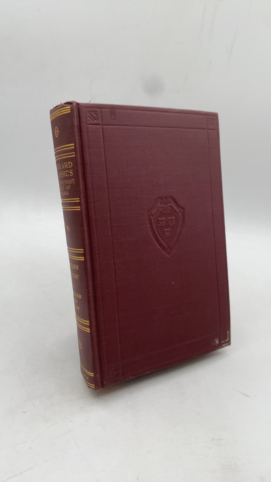 English Poetry in Three Volumes Volume I From Chaucer to Gray by Edited by Charles W. Eliot LLD - front cover