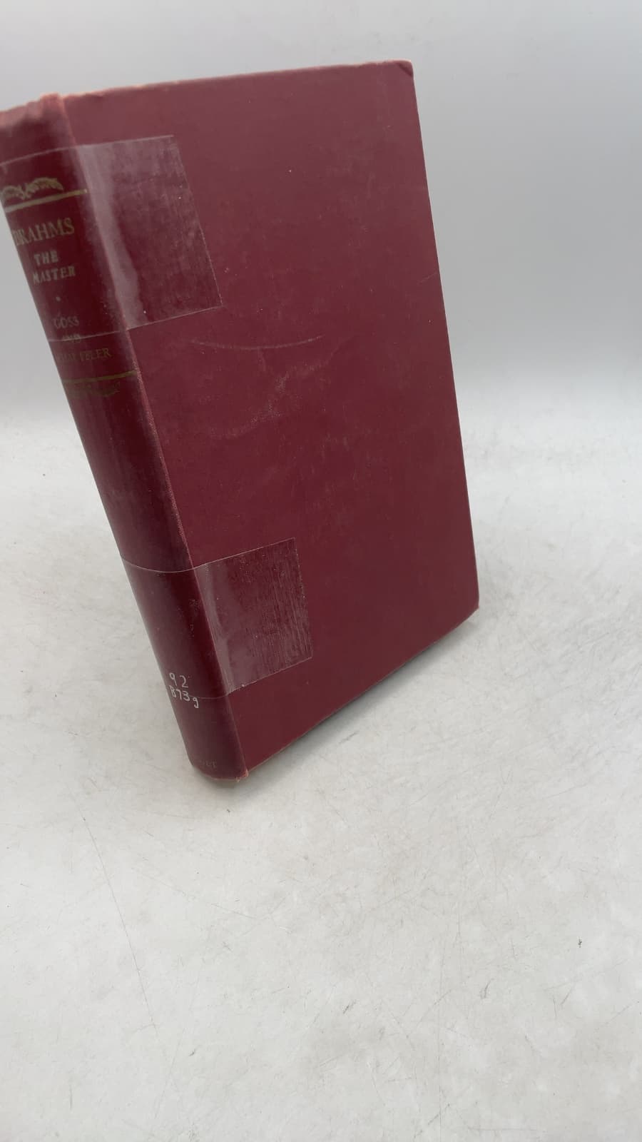 Brahms THE Master by Madeleine Goss and Robert Haven Schauffler - front cover