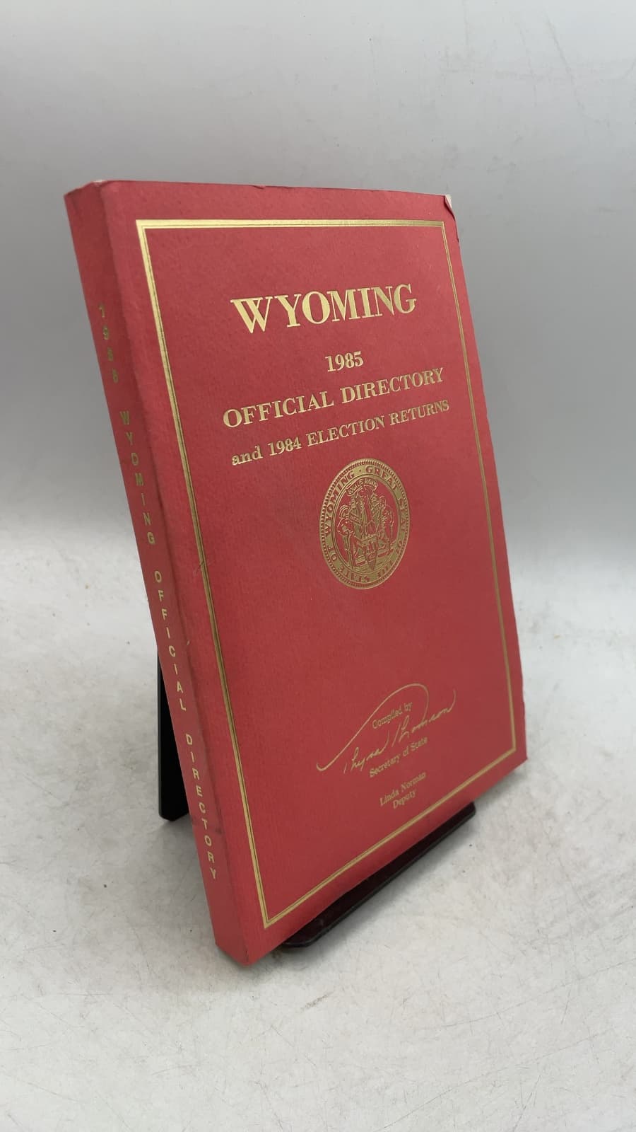 Wyoming 1985 Official Directory and 1984 Election Returns by Thyra Thomson - front cover