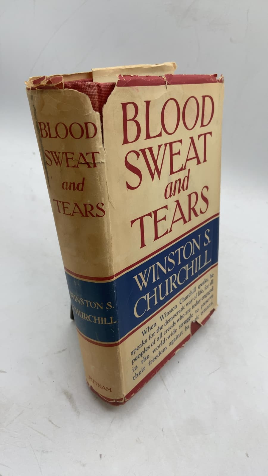 Blood, Sweat, AND Tears by The Rt. Hon. Winston S. Churchill, C.H., M.P. - front cover
