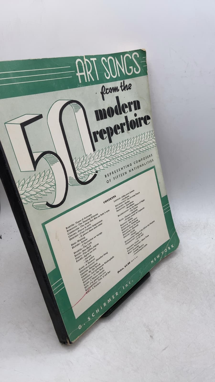 Fifty Art Songs from the Modern Repertoire - front cover