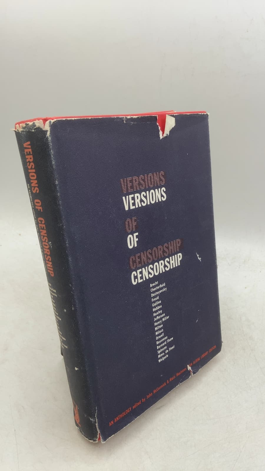 Versions OF Censorship by John McCormick and Mairi MacInnes - front cover
