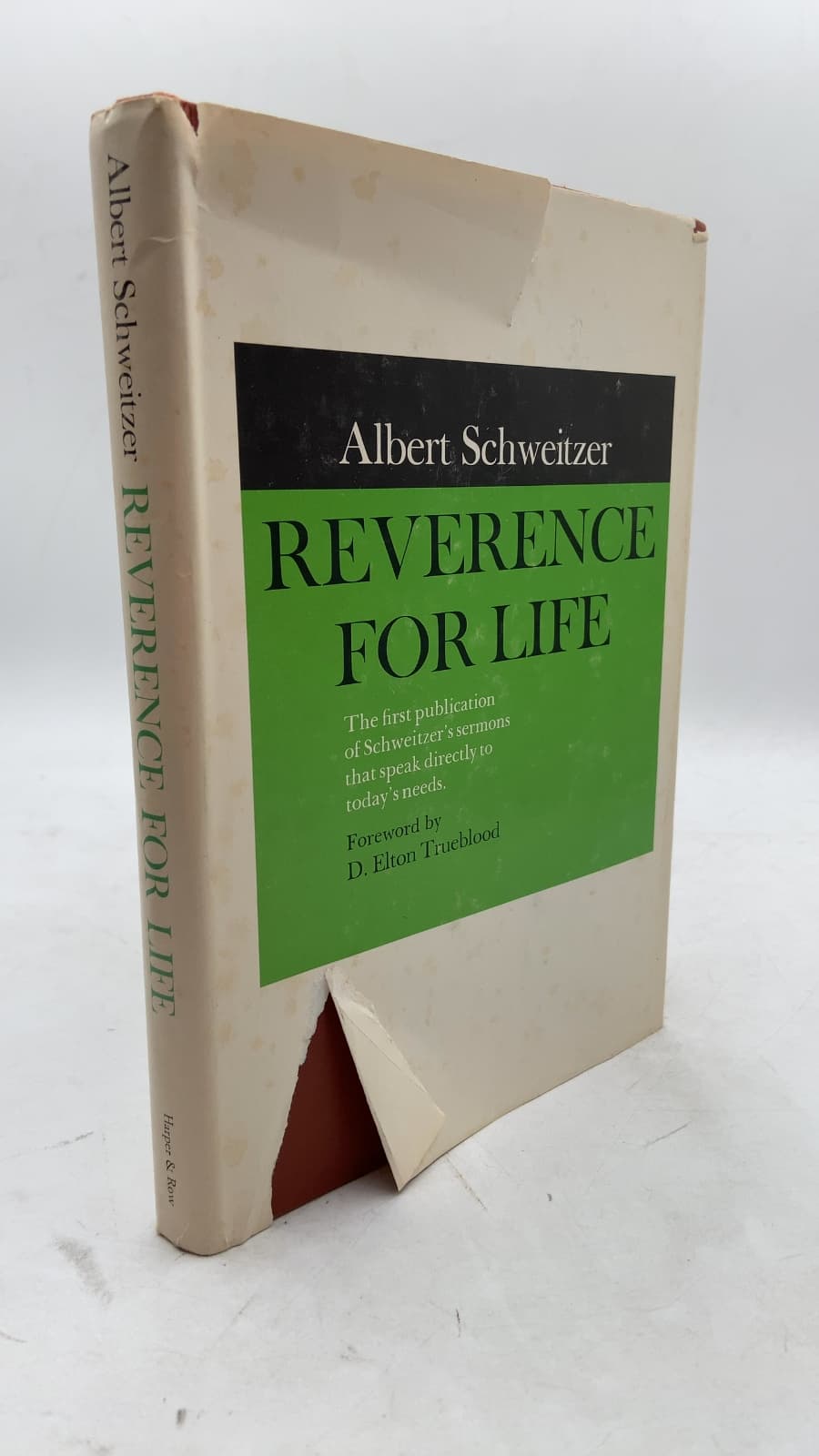 Reverence for Life by Albert Schweitzer - front cover