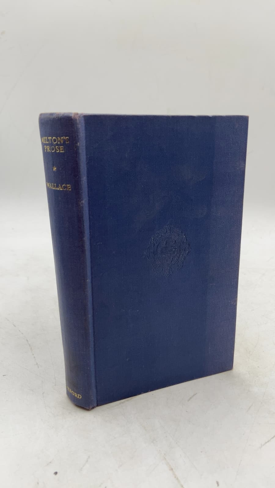Milton's Prose by John Milton (Selected and Edited by Malcolm W. Wallace) - front cover