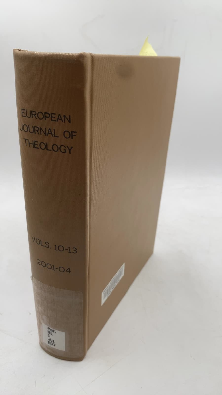 European Journal of Theology, Vols. 10-13 by Mark Elliott (General Editor) - front cover
