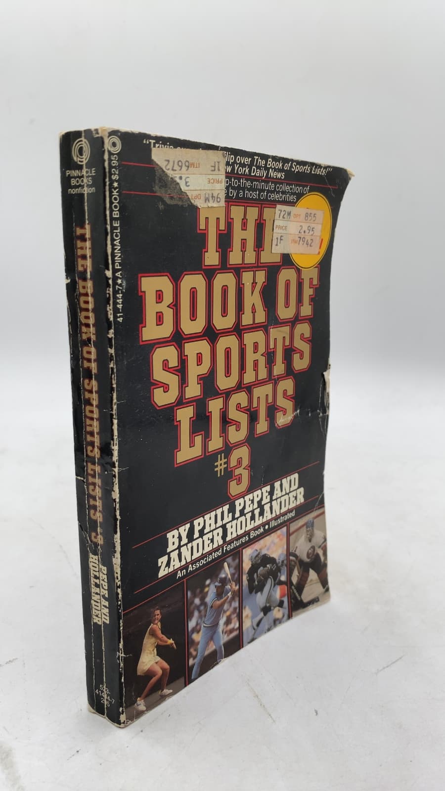 THE Book OF Sports Lists #3 by Phil Pepe AND Zander Hollander - front cover