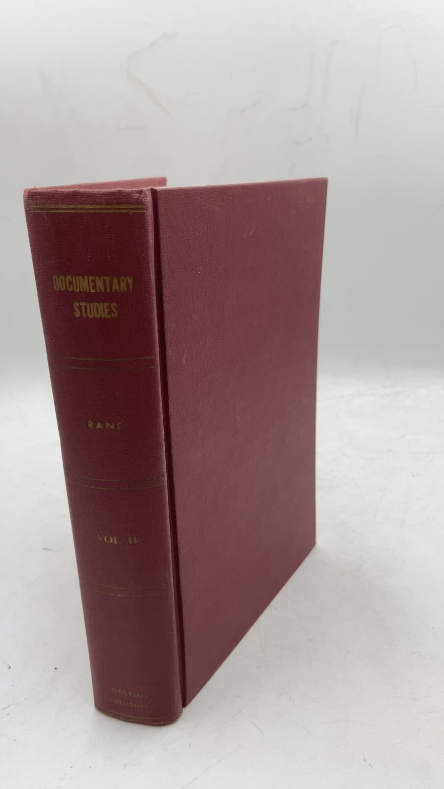 Documentary Studies, Volume II by Howard B. Rand, Ll.b. - front cover