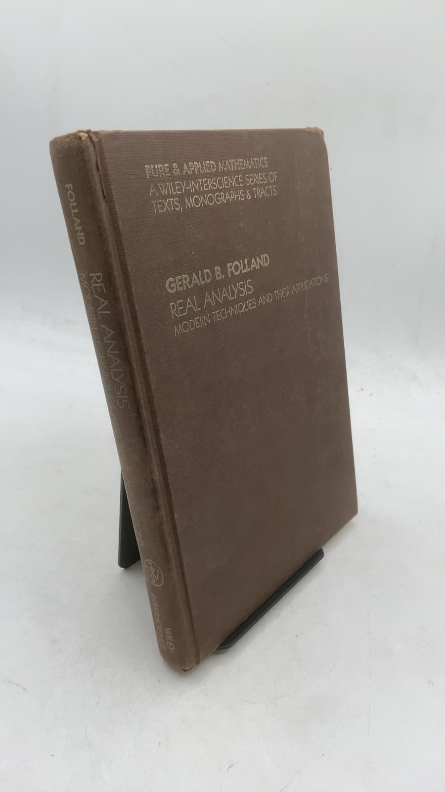 Real Analysis: Modern Techniques and Their Applications by Gerald B. Folland - front cover