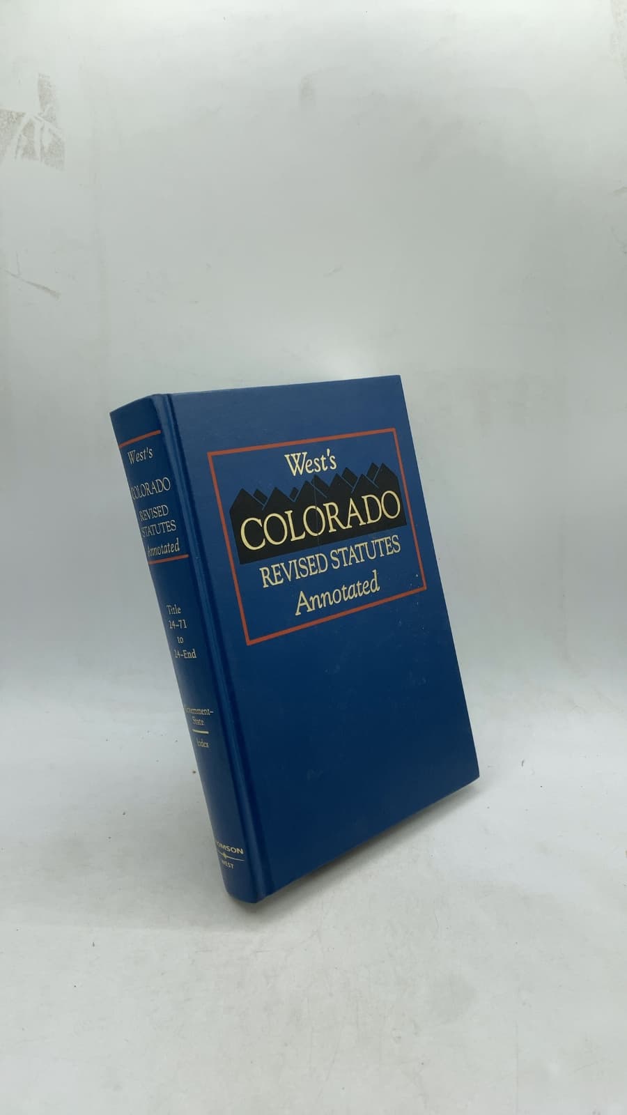 West's Colorado Revised Statutes Annotated - front cover