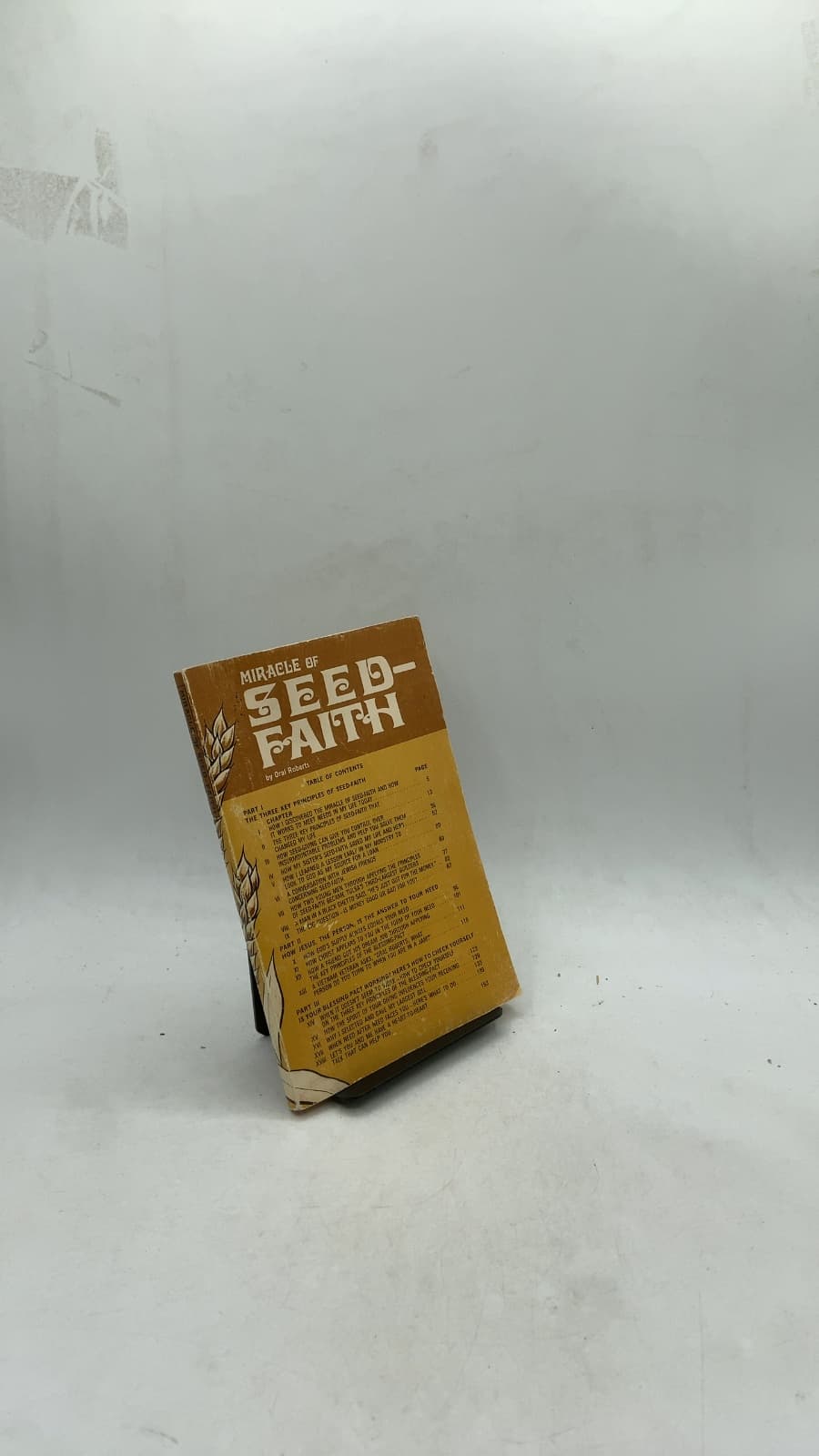 Miracle of Seed-Faith by Oral Roberts - front cover