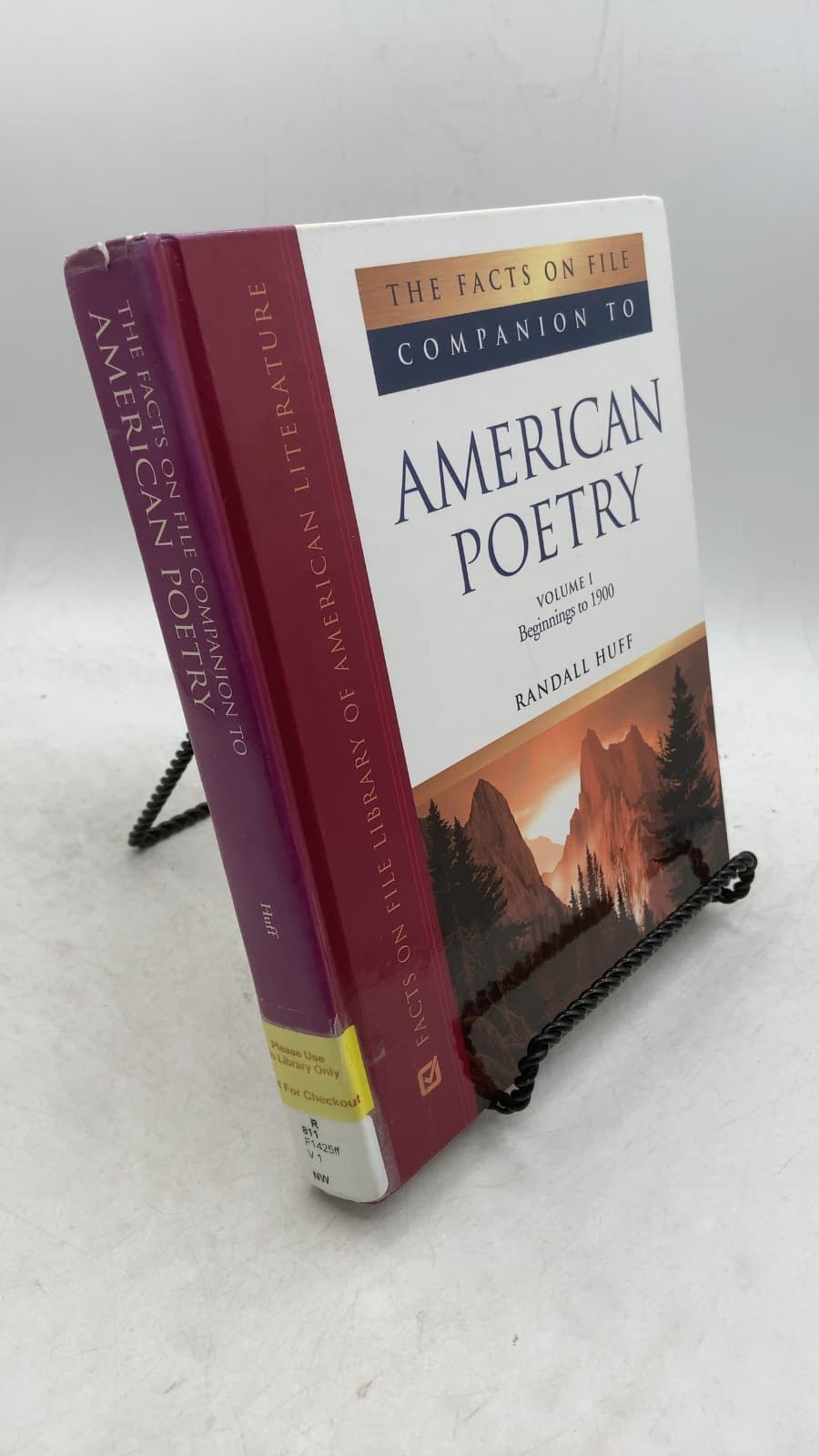 The Facts On File Companion to American Poetry Volume I: Beginnings to 1900 by Randall Huff - front cover