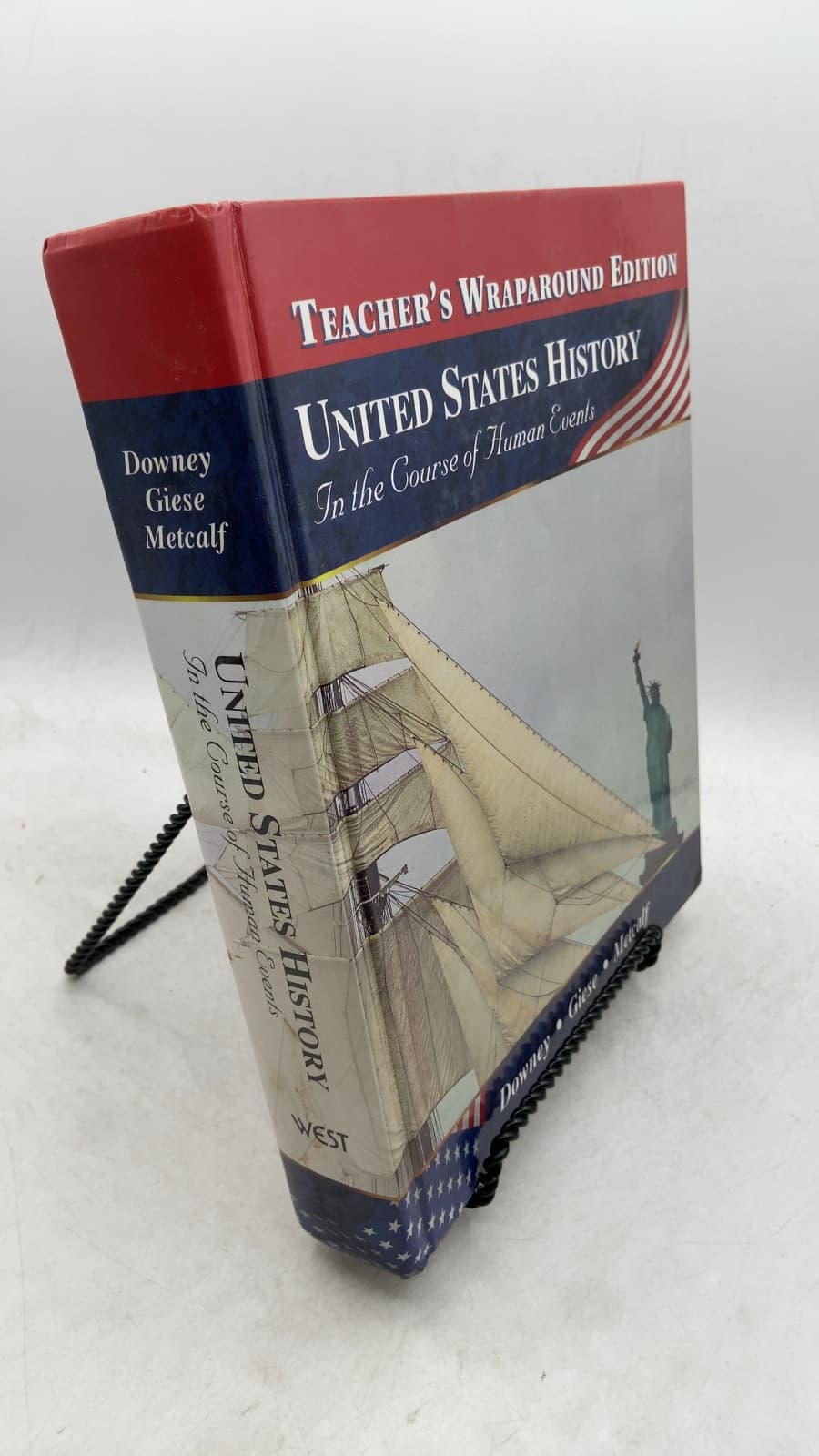 United States History: In the Course of Human Events (Teacher's Wraparound Edition) by Downey, Giese, Metcalf - front cover