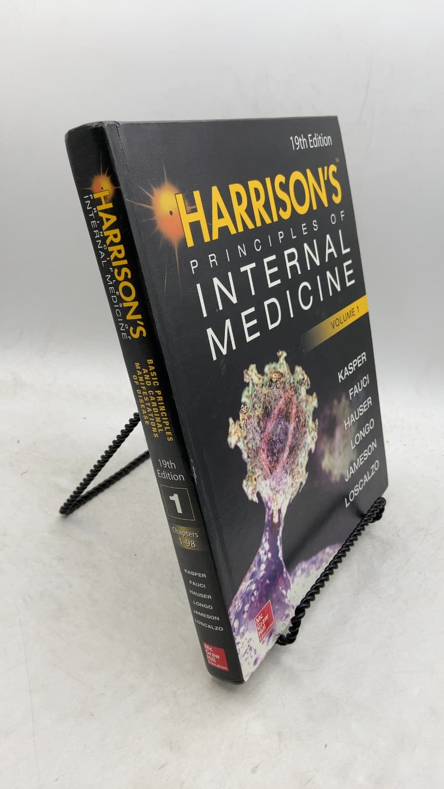 Harrison's Principles of Internal Medicine, 19th Edition, Volume 1 by Dennis L. Kasper, Anthony S. Fauci, Stephen L. Hauser, Dan L. Longo, J. Larry Jameson, Joseph Loscalzo - front cover
