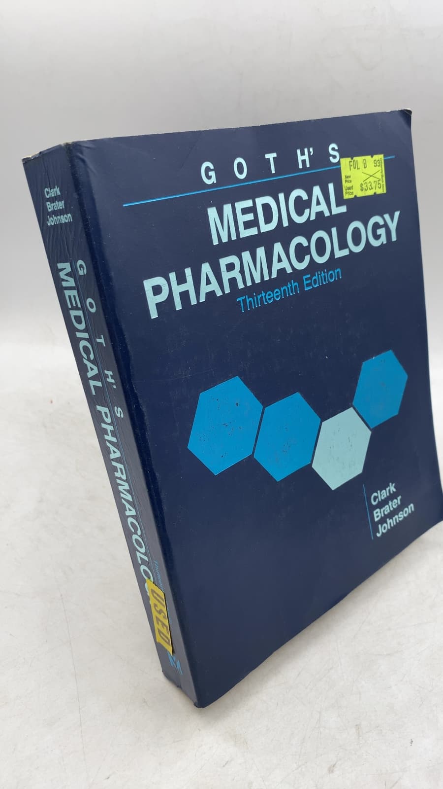 Goth's Medical Pharmacology by Wesley G. Clark, D. Craig Brater, Alice R. Johnson - front cover