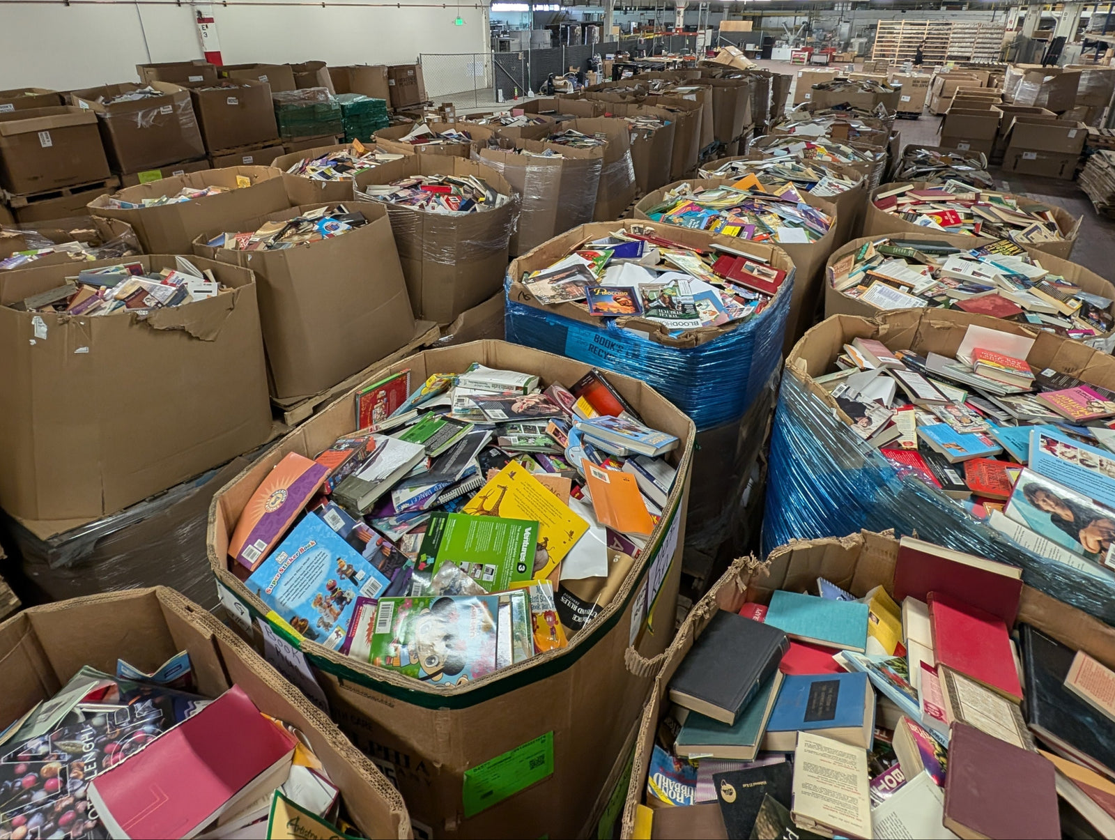 Inside the Aspen Book Co. processing center in Denver